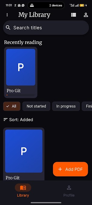 SPAR library in list view